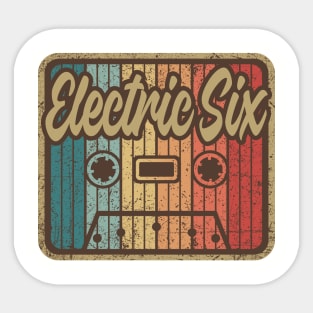 Electric Six Vintage Cassette Sticker